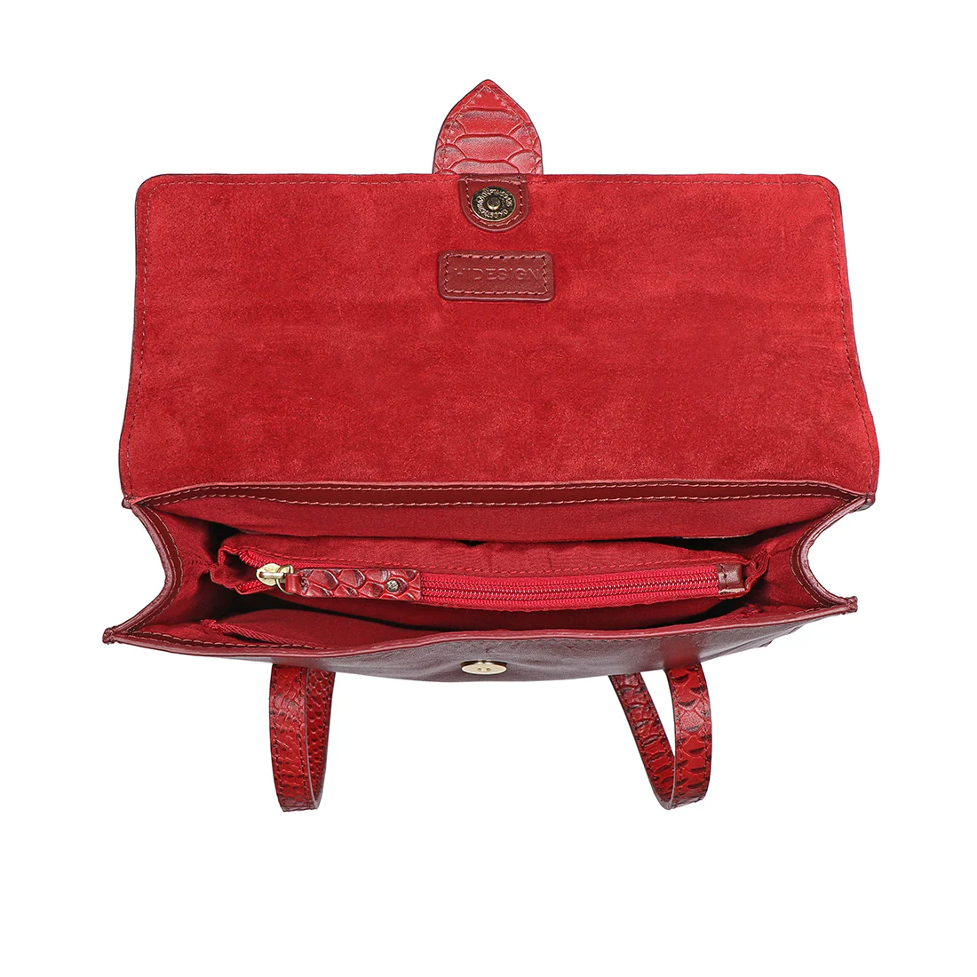 Gwen 01 Red Leather Shoulder Bag - Image 6