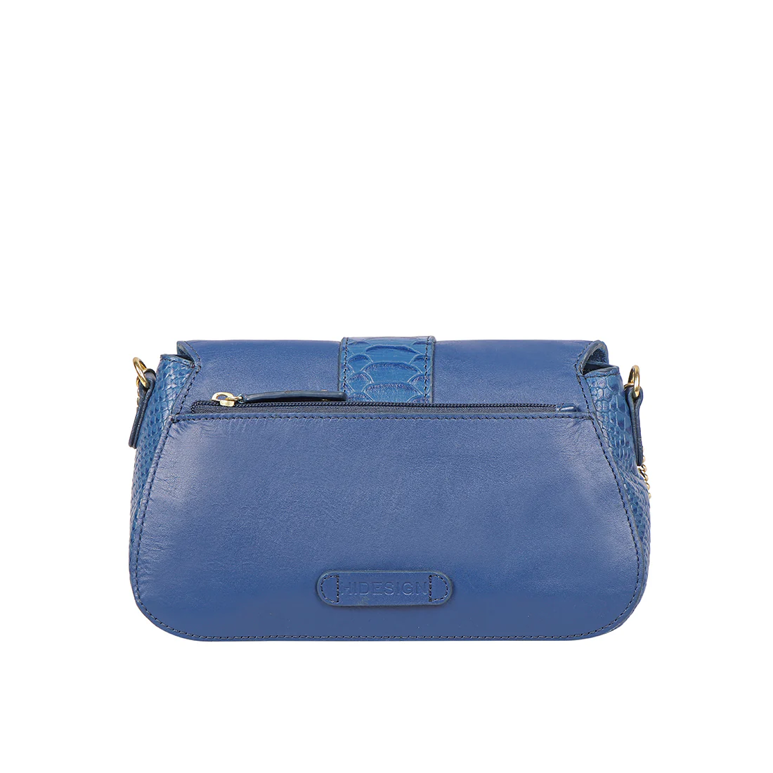Gwen 03 Blue Leather Sling Bag - Image 4