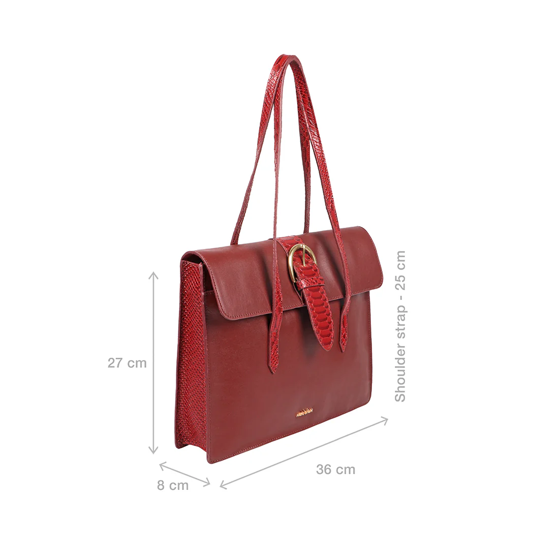 Gwen 04 Red Leather Shoulder Bag - Image 3