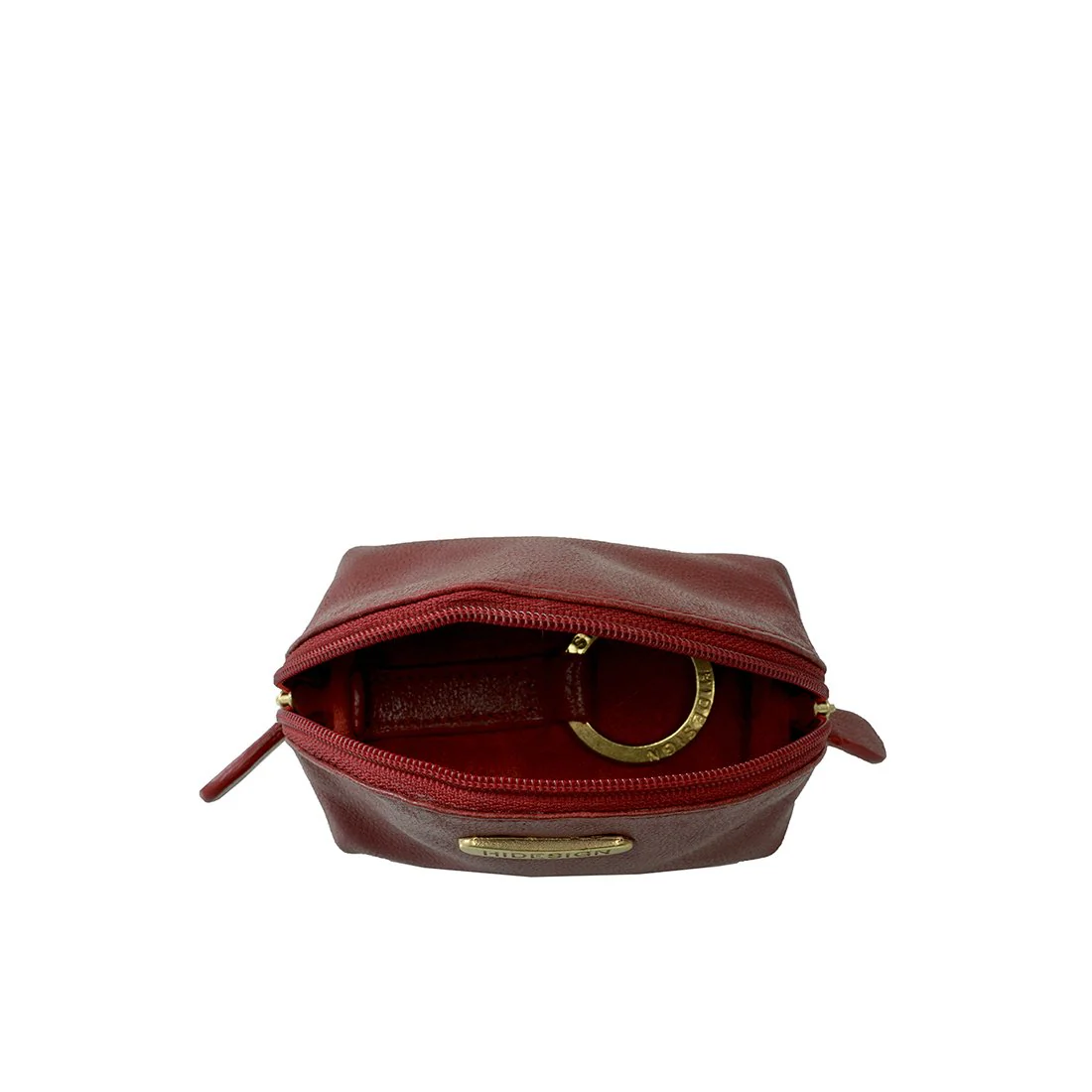 H5 Red Leather Coin Pouch - Image 3