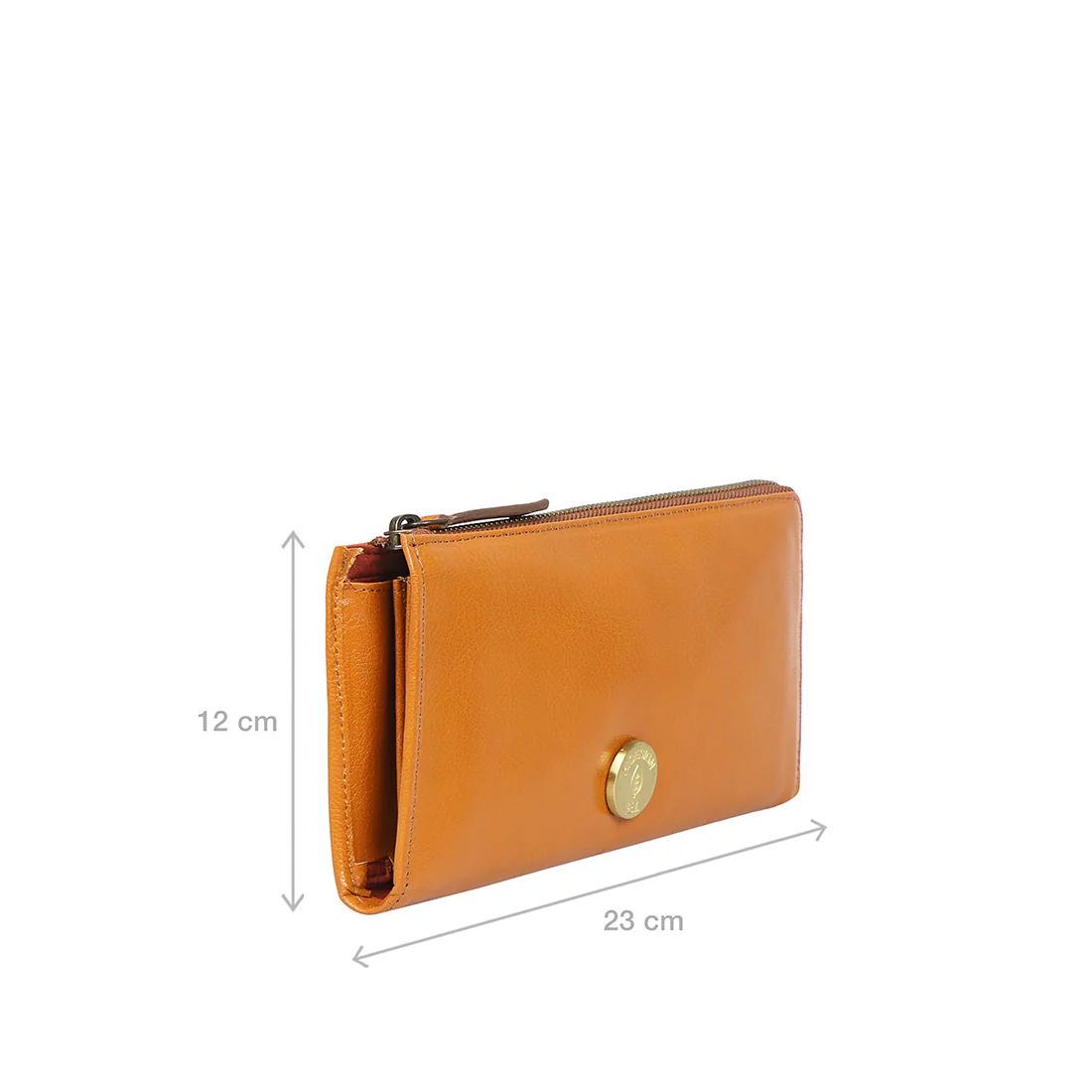 Harmony W1 Tan Leather Zip Around Wallet - Image 3