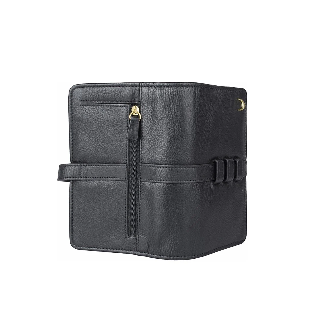 Heather W3  Black Leather Sling Wallet - Image 5