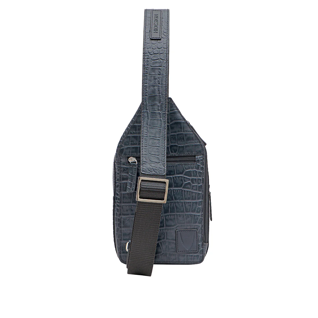 Heathrow-01 Blue Leather Crossbody - Image 3