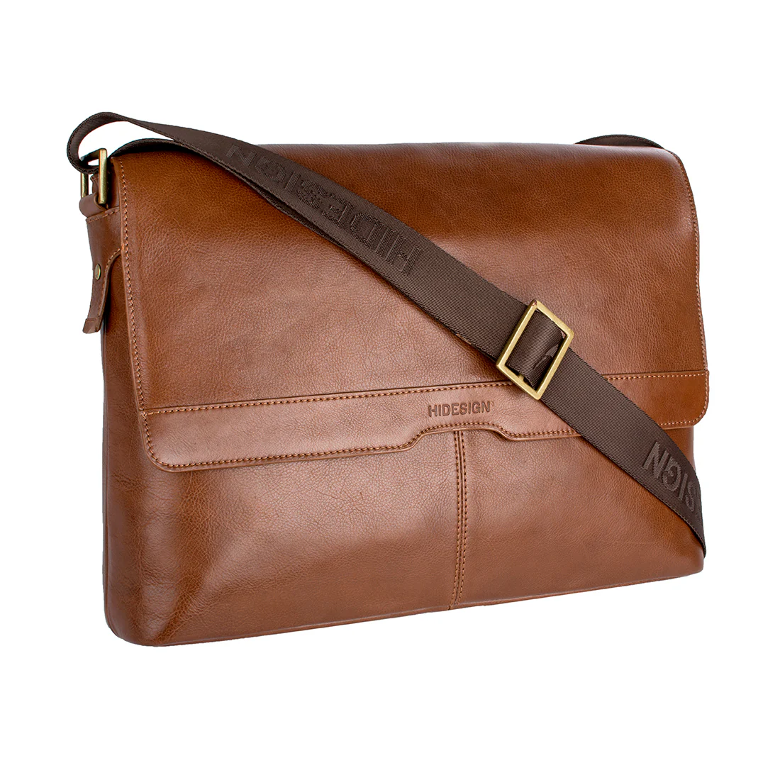 Helvellyn 01 Tan Leather  Messenger Bag - Image 2