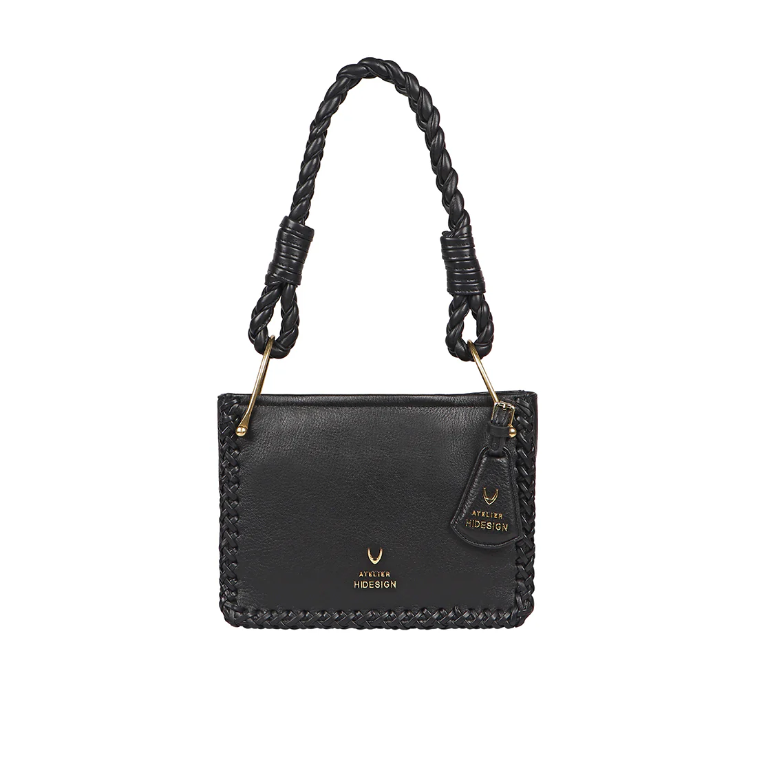 Hera 01 Black Leather Shoulder Bag - Image 2