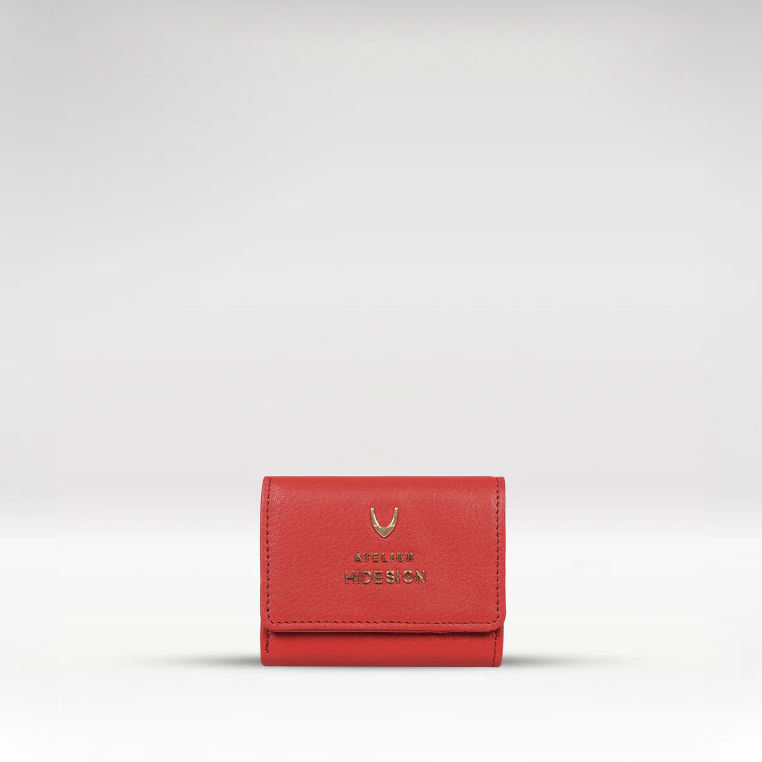 Hera W5 Red Leather Trifold Wallet