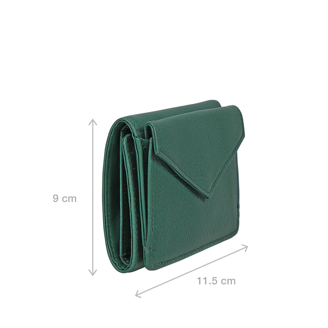 Hera W6 Green Leather Trifold Wallet - Image 7