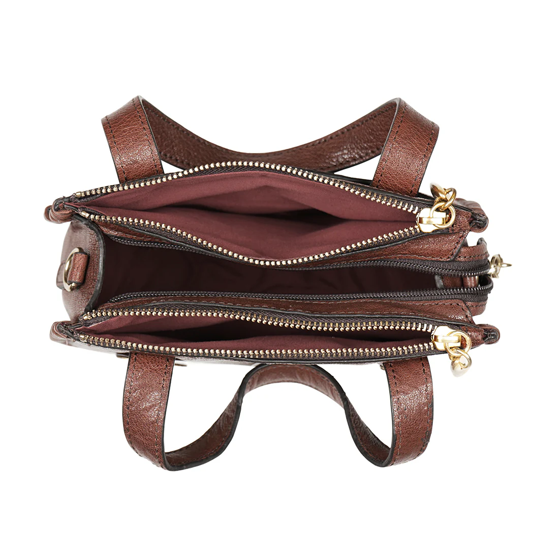 Hope 01 Brown Leather Satchel - Image 5