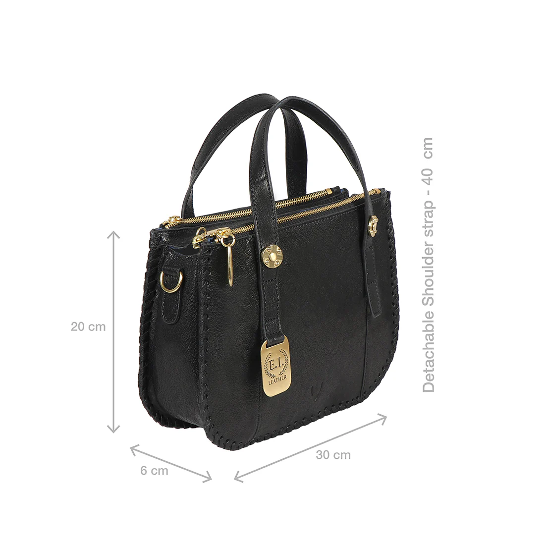 Hope 02 Black Leather Satchel - Image 3