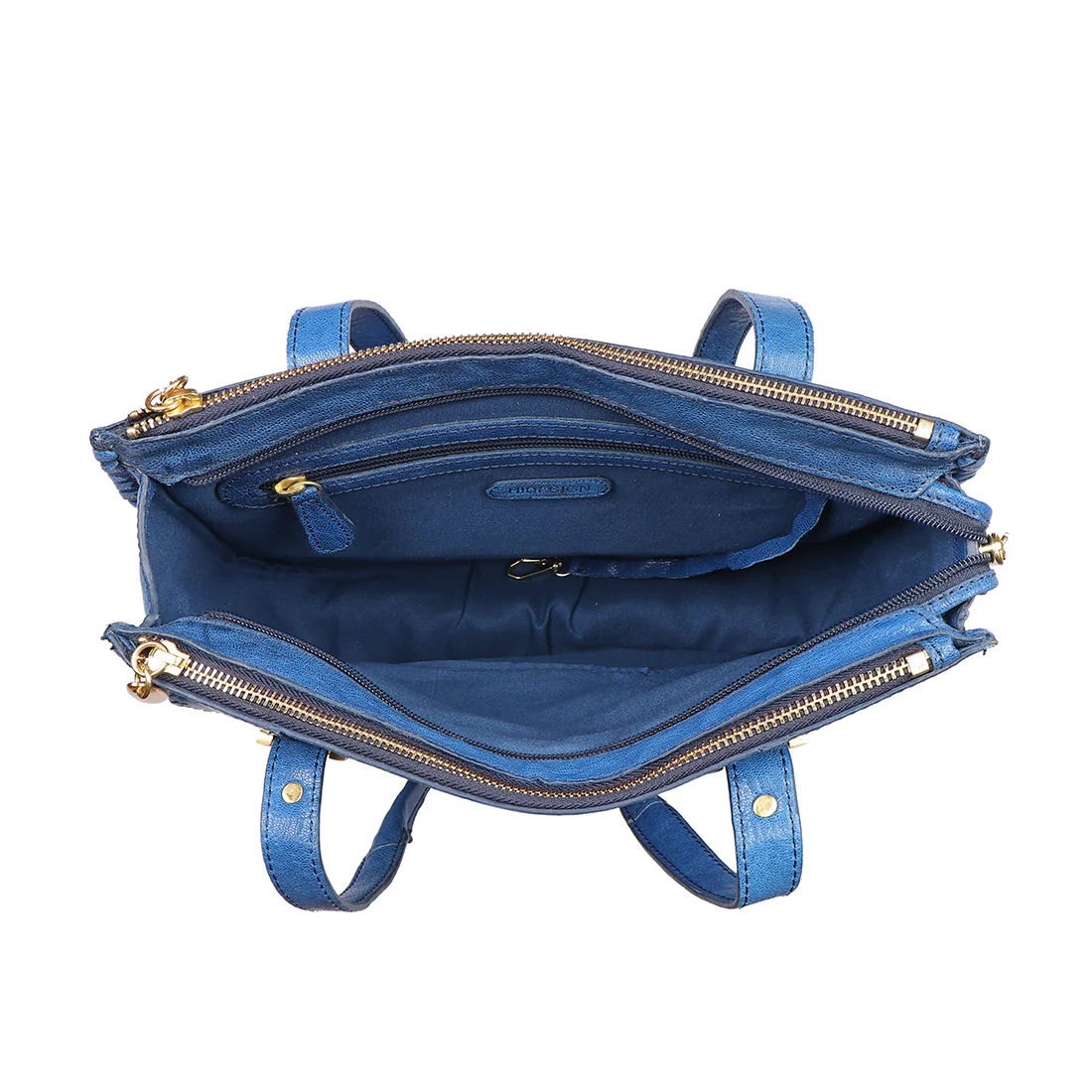 Hope 03 Blue Leather Tote Bag - Image 5