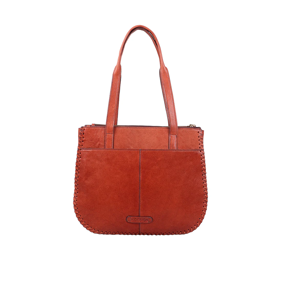 Hope 03 Brown Leather Tote Bag - Image 4