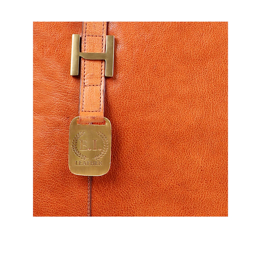 Hope 03 Tan Leather Tote Bag - Image 6