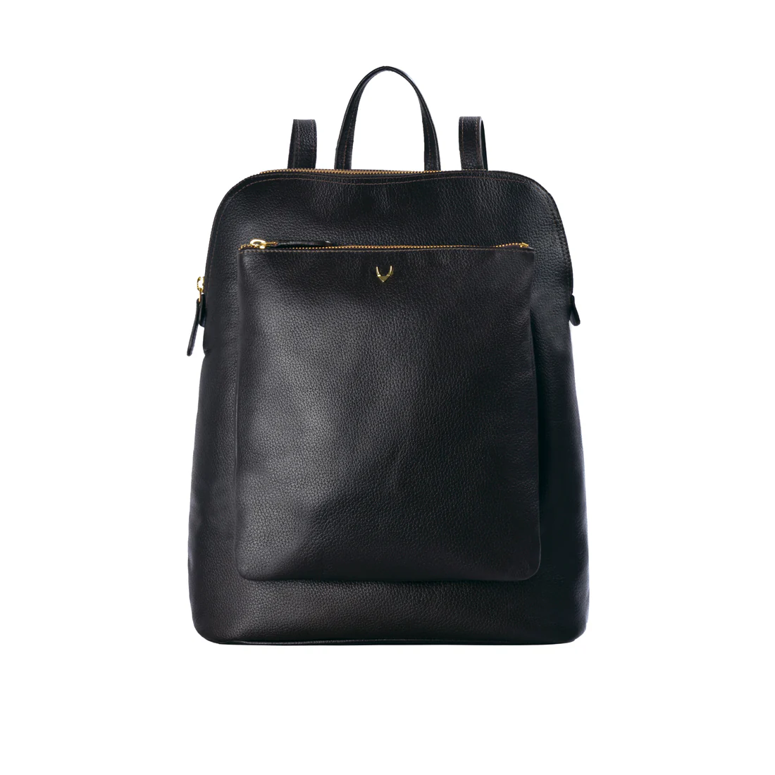Human 01 Black Leather Backpack