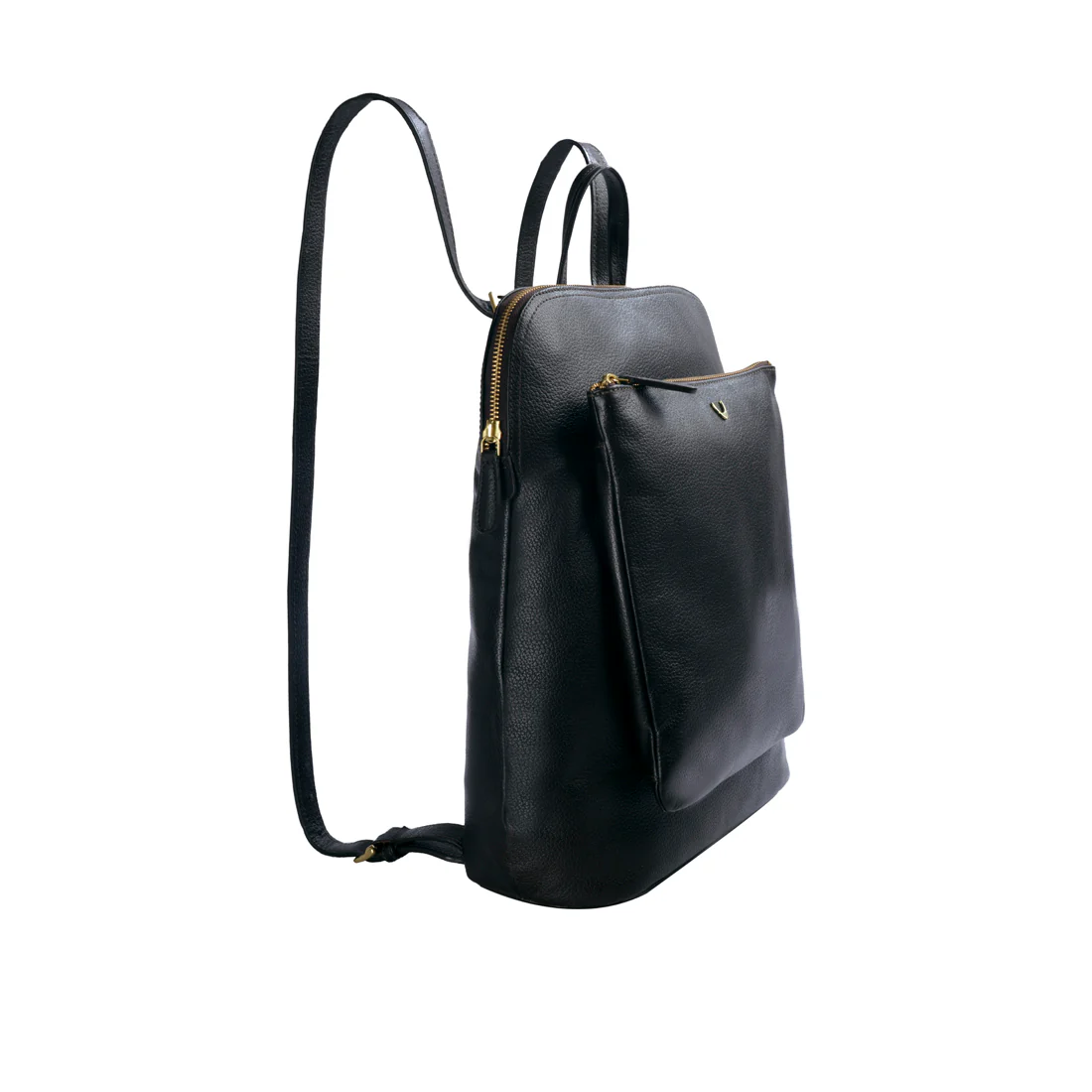 Human 01 Black Leather Backpack - Image 2