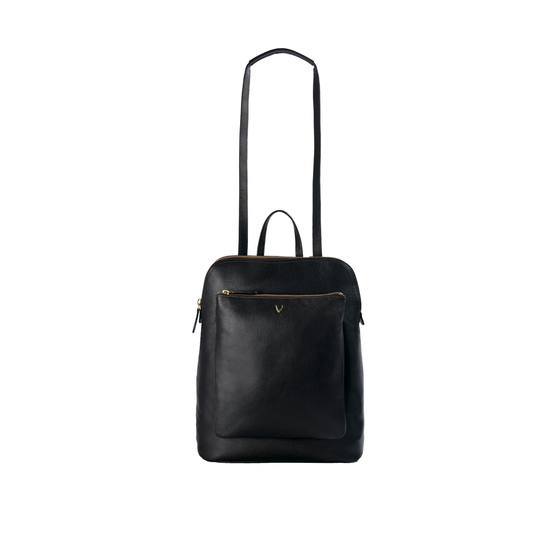 Human 01 Black Leather Backpack - Image 2