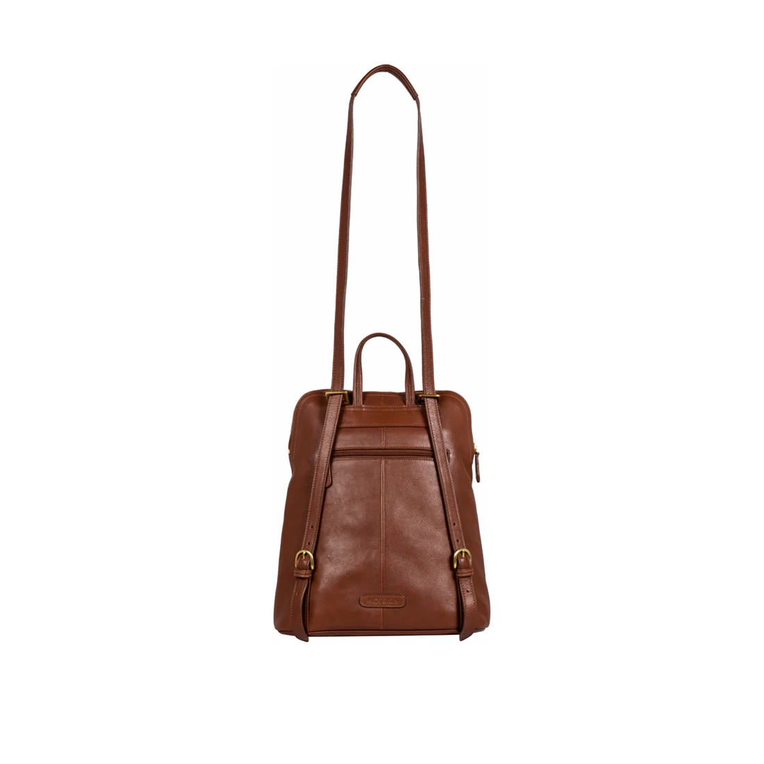 Human 01 Brown Leather Backpack - Image 5