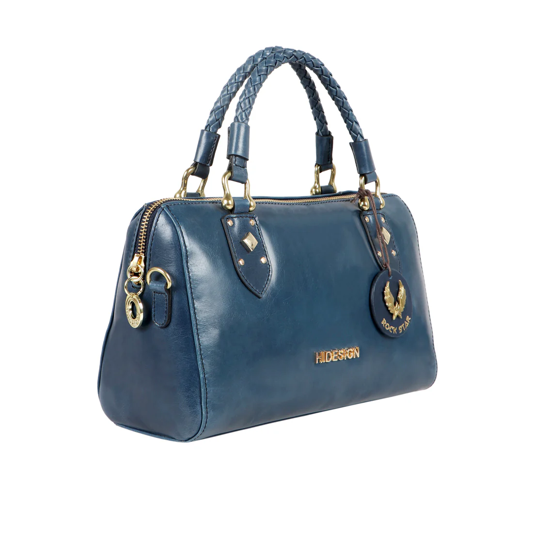 Indie 01 Blue Leather Satchel - Image 3