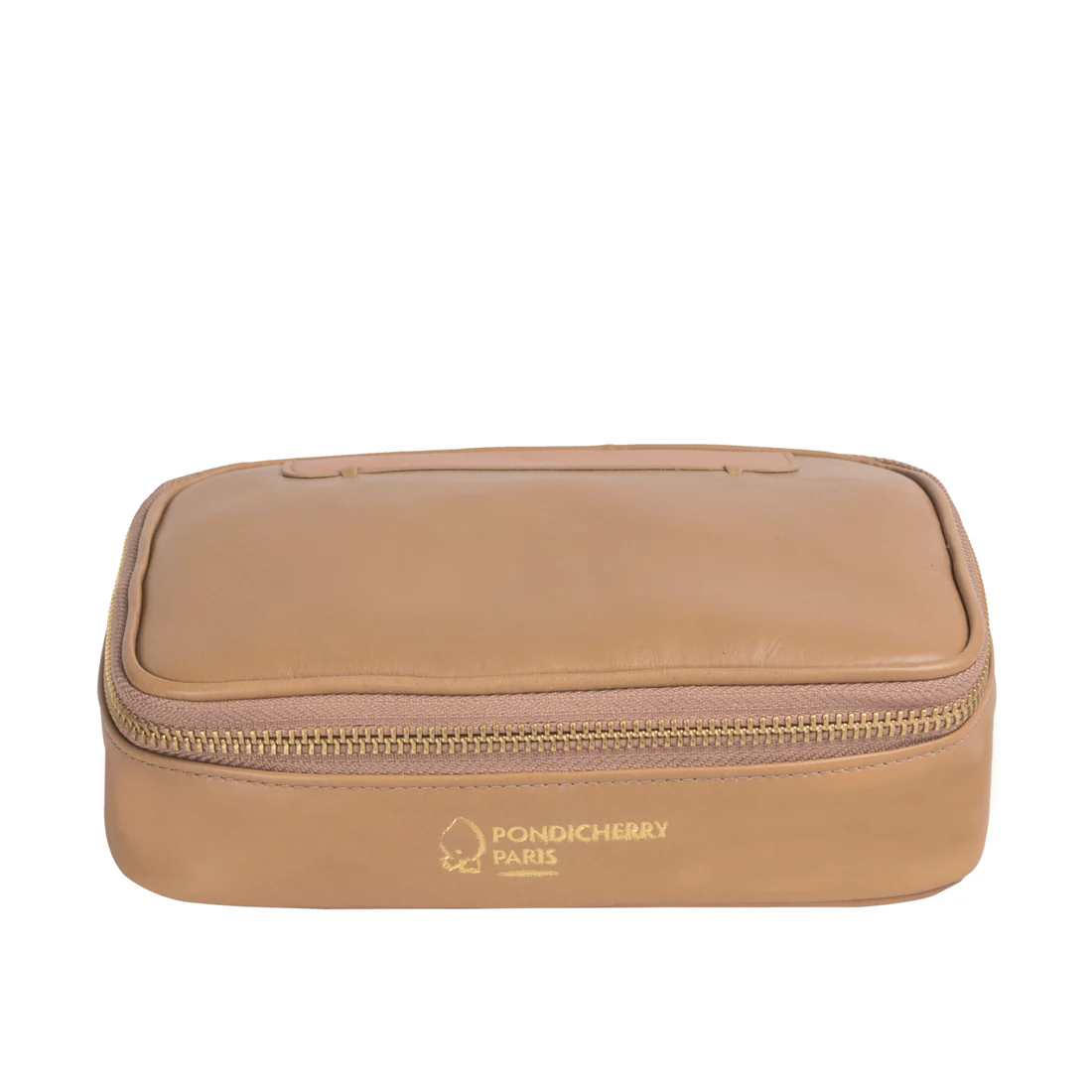Ines Nude Leather Wash Bag