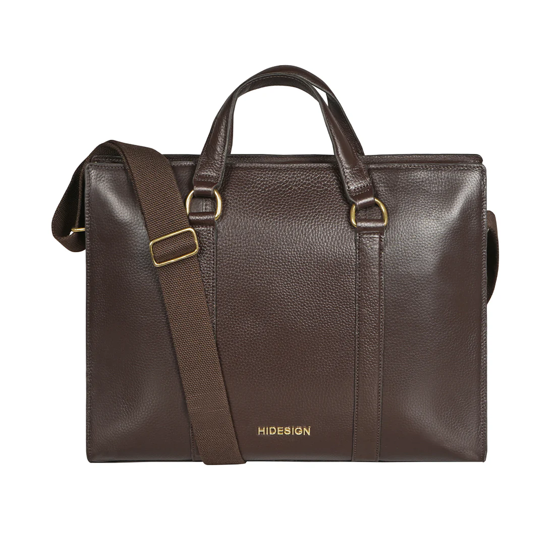 Insead 01 Brown Leather Messenger Bag - Image 3