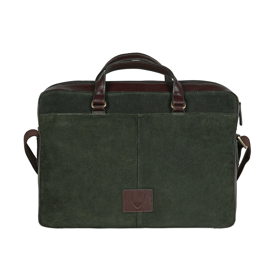 Insead 03 Green Leather  Messenger Bag - Image 5
