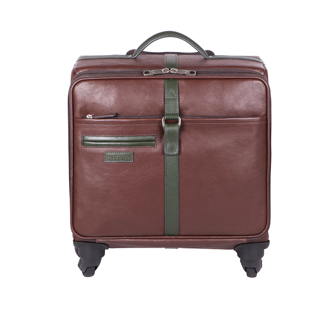 Jackson 02 Brown Leather Trolley Bag