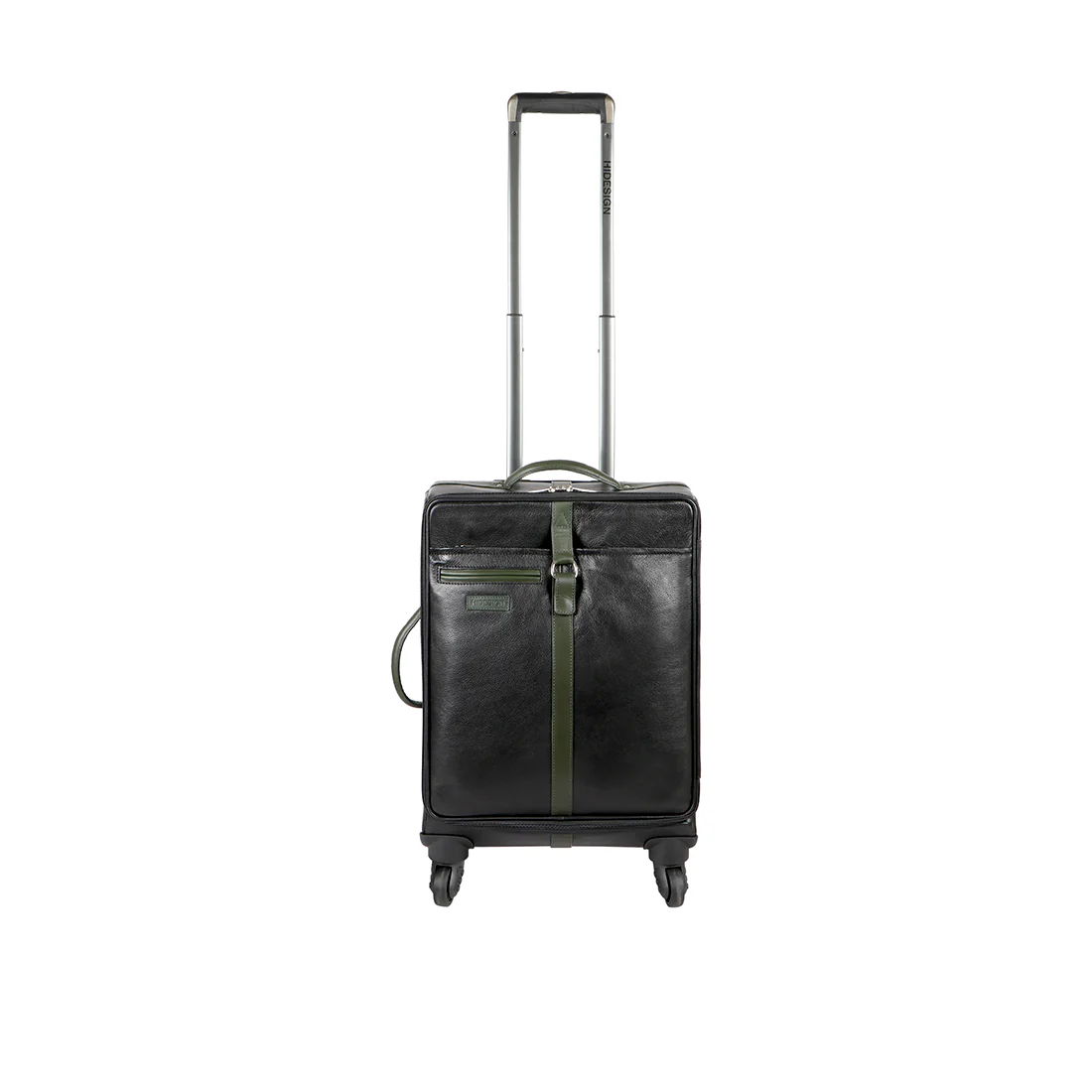 Jackson 04 Black Leather Trolley Bag - Image 5