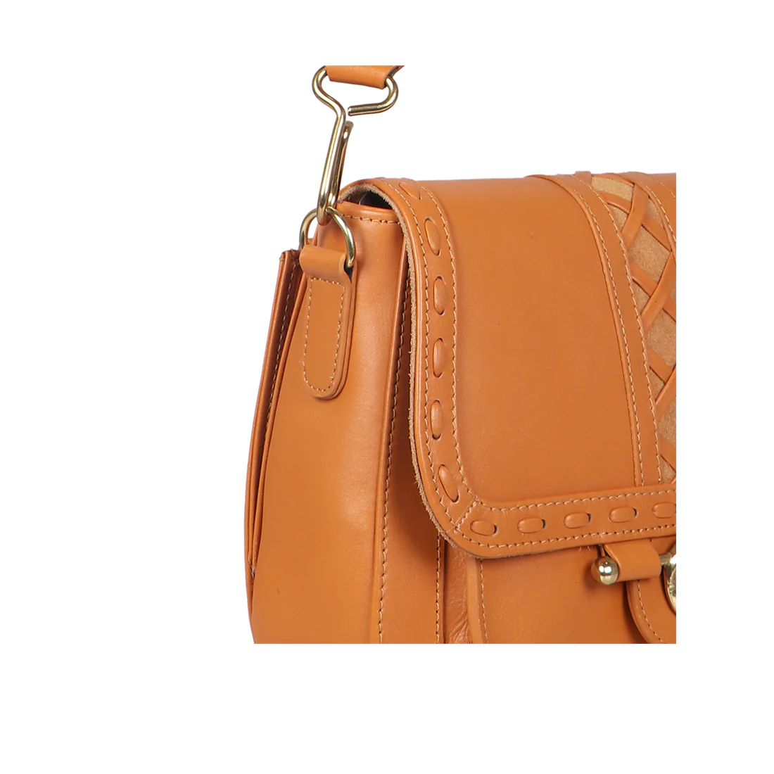 Jadis 01 Tan Leather Shoulder Bag - Image 4