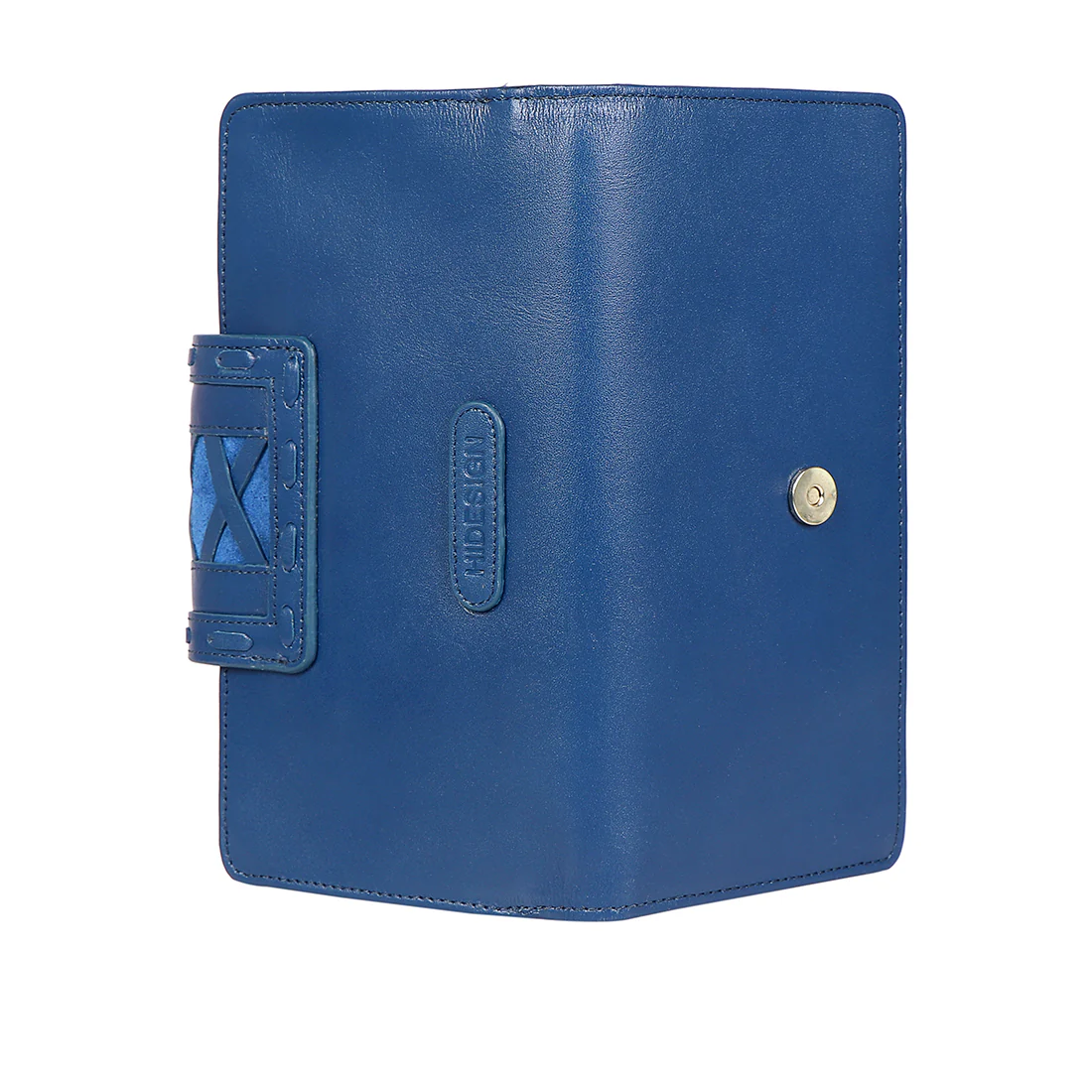 Jadis W2 Blue Leather Bi-Fold Wallet - Image 5