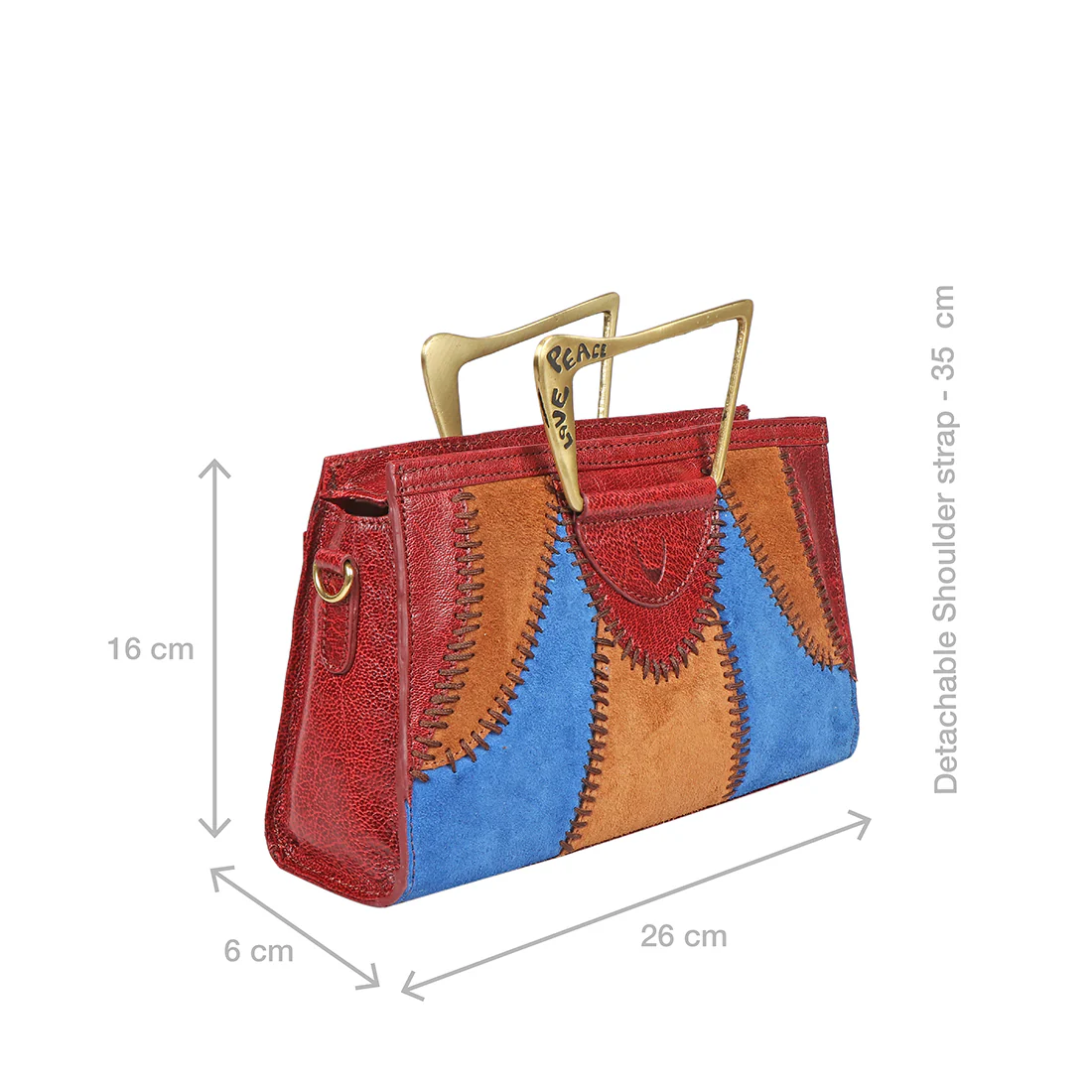 Janis 01 Red Leather Shoulder Bag - Image 3