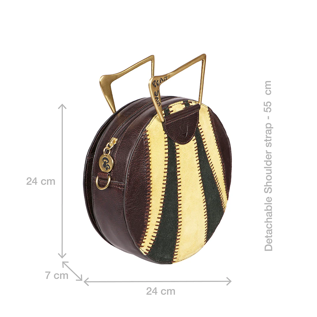 Janis 02 Brown Leather Crossbody - Image 3