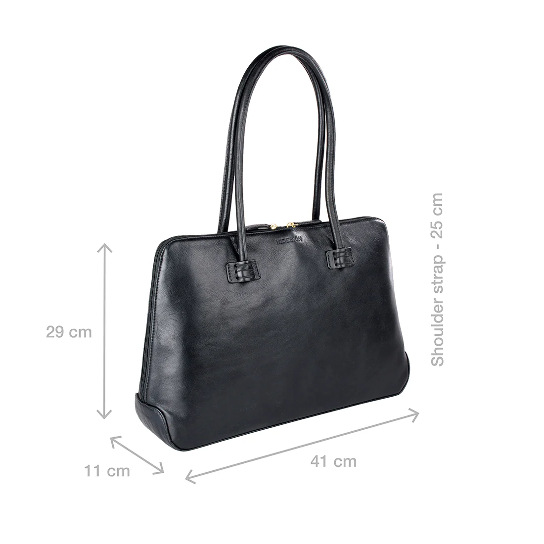 Jaxon Black Leather Tote Bag - Image 2
