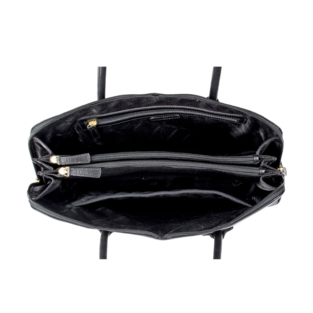 Jaxon Black Leather Tote Bag - Image 4