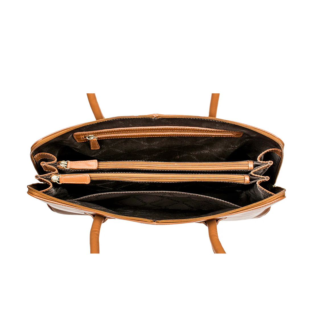 Jaxon Tan Leather Tote Bag - Image 4