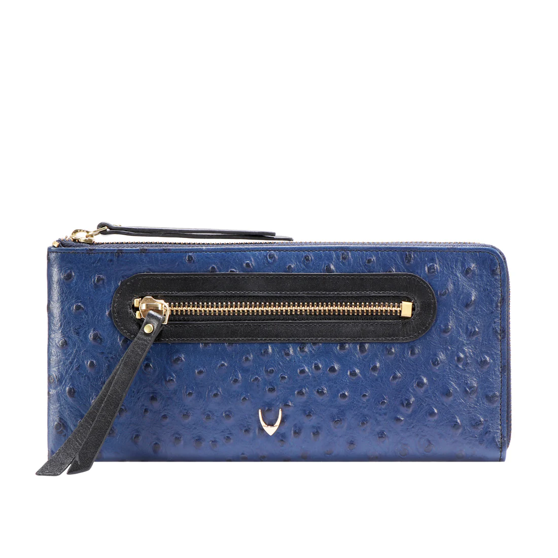 Jazz W1 Blue Leather Zip Around Wallet - Image 2