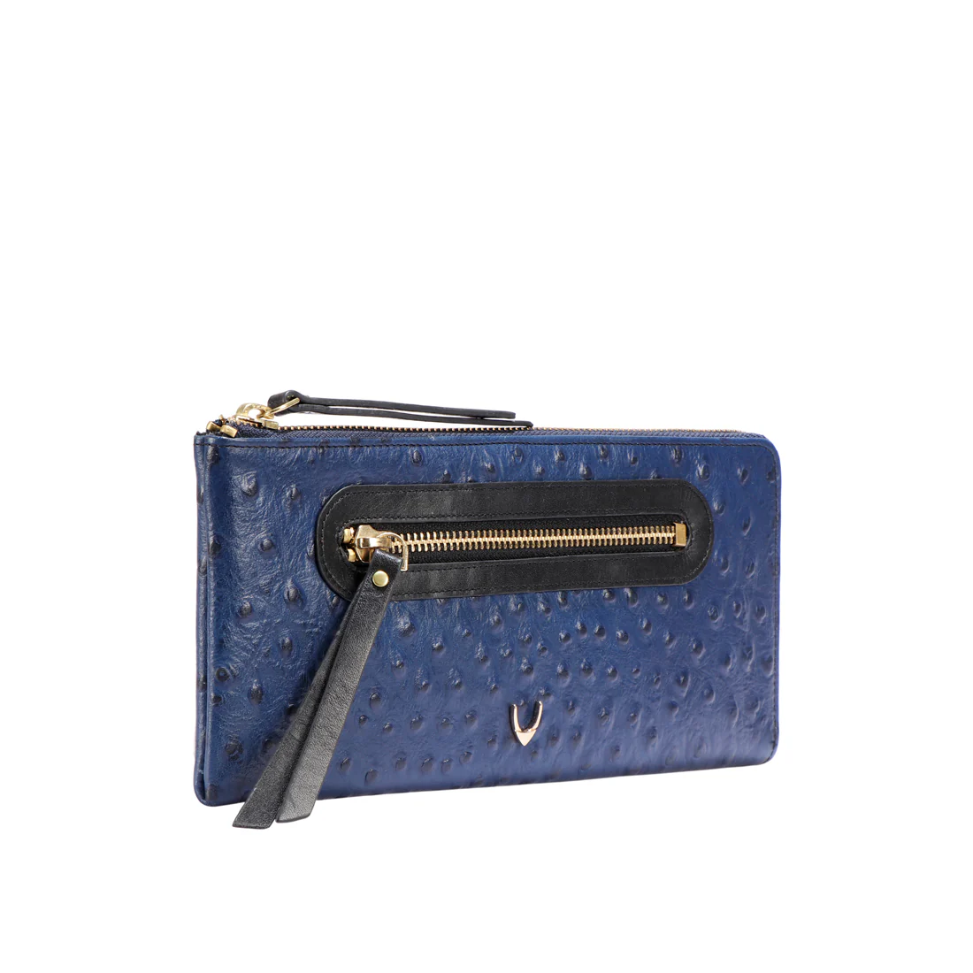 Jazz W1 Blue Leather Zip Around Wallet - Image 3