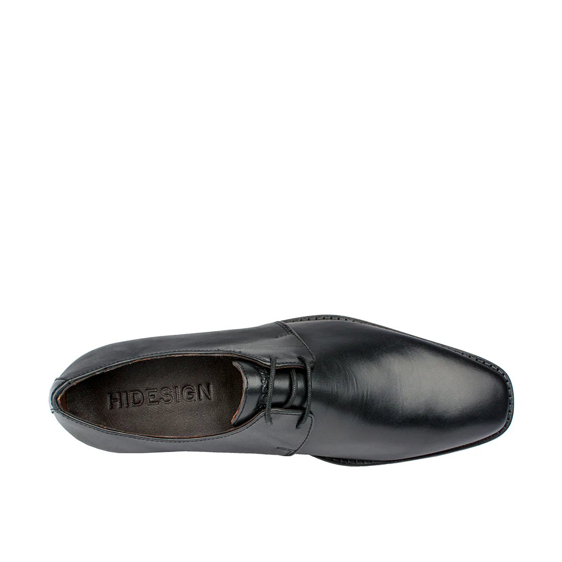 Jeffrey Men's Black Leather Derby Shoes - Image 5