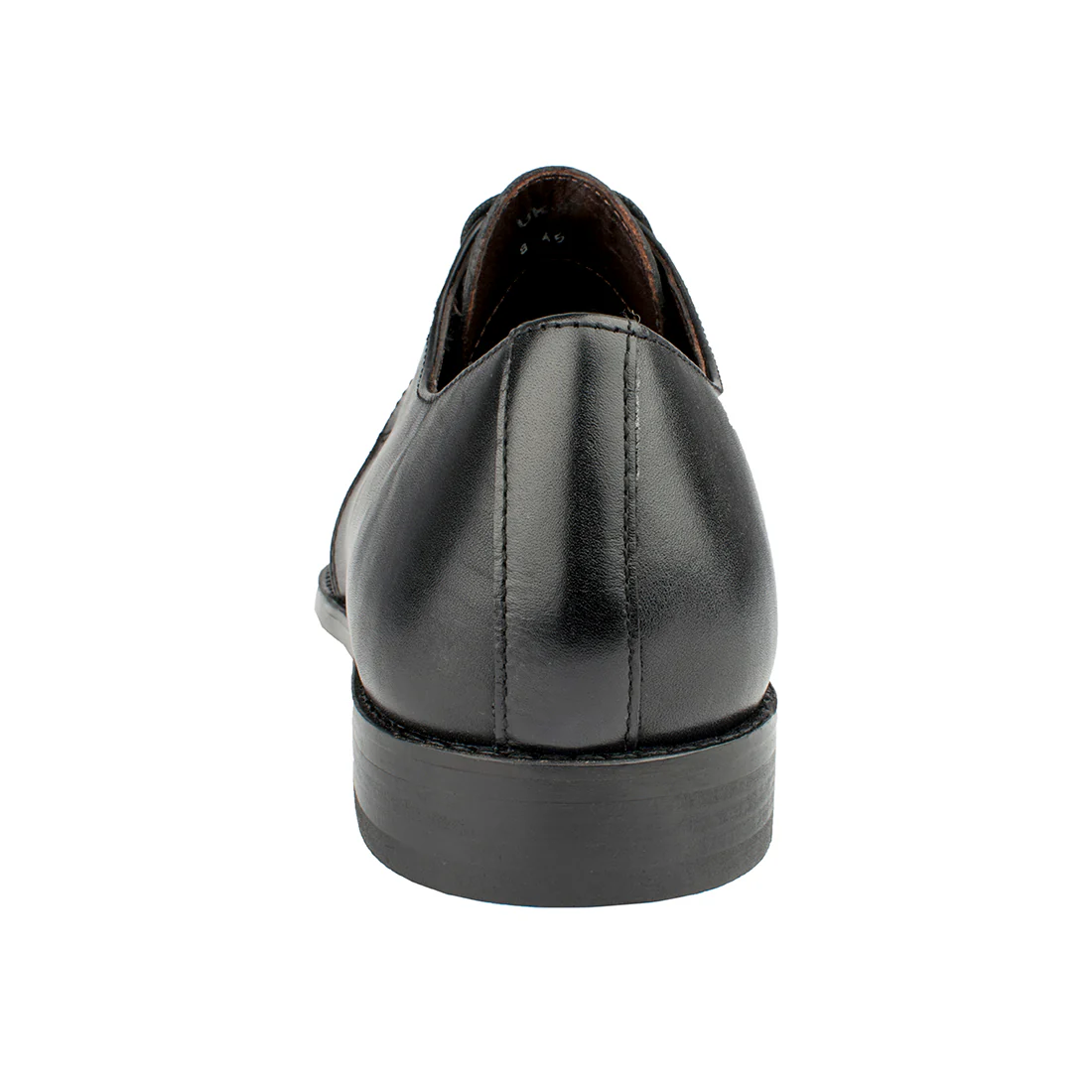 Jeffrey Men's Black Leather Derby Shoes - Image 7