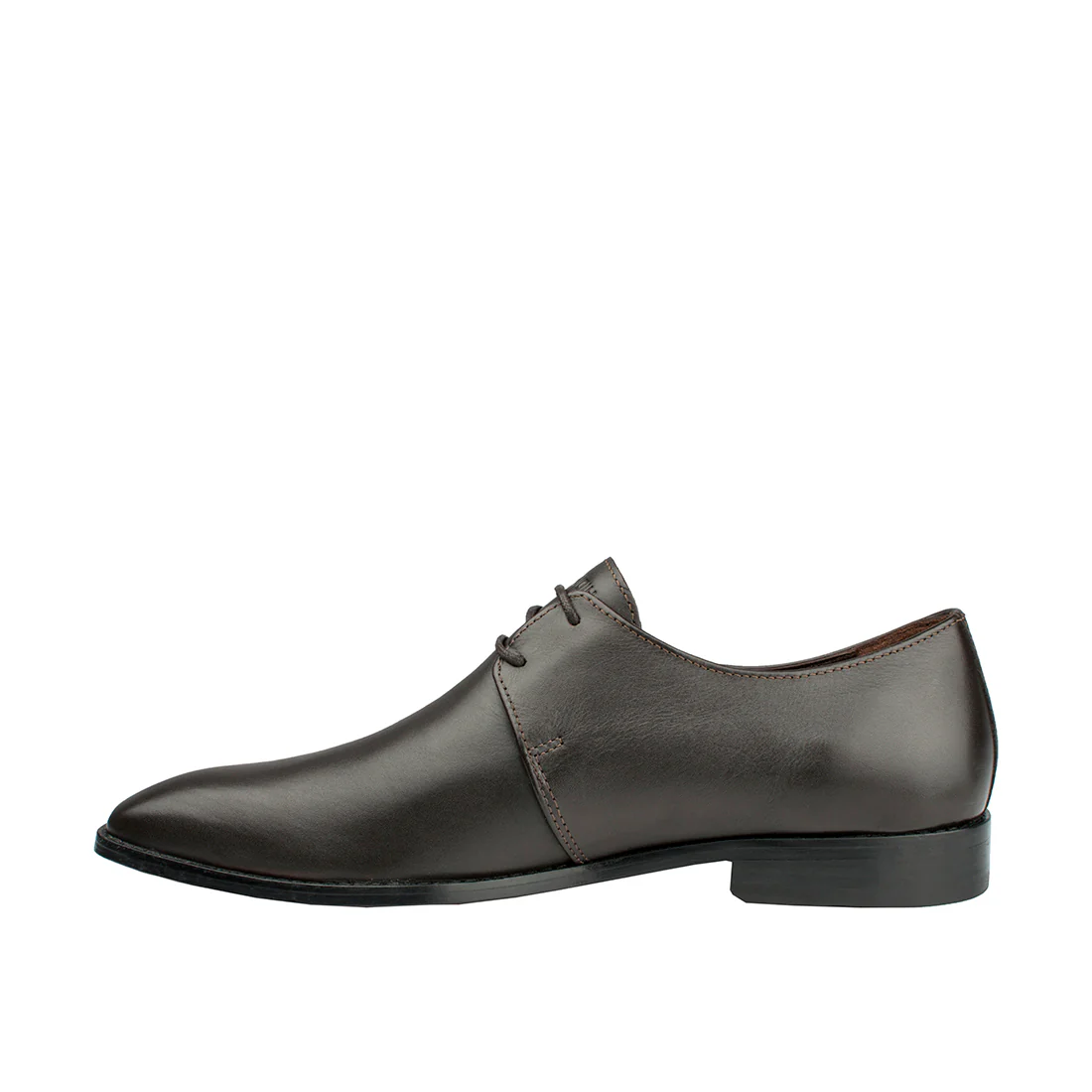 Jeffrey Men's Brown Leather Derby Shoes - Image 2
