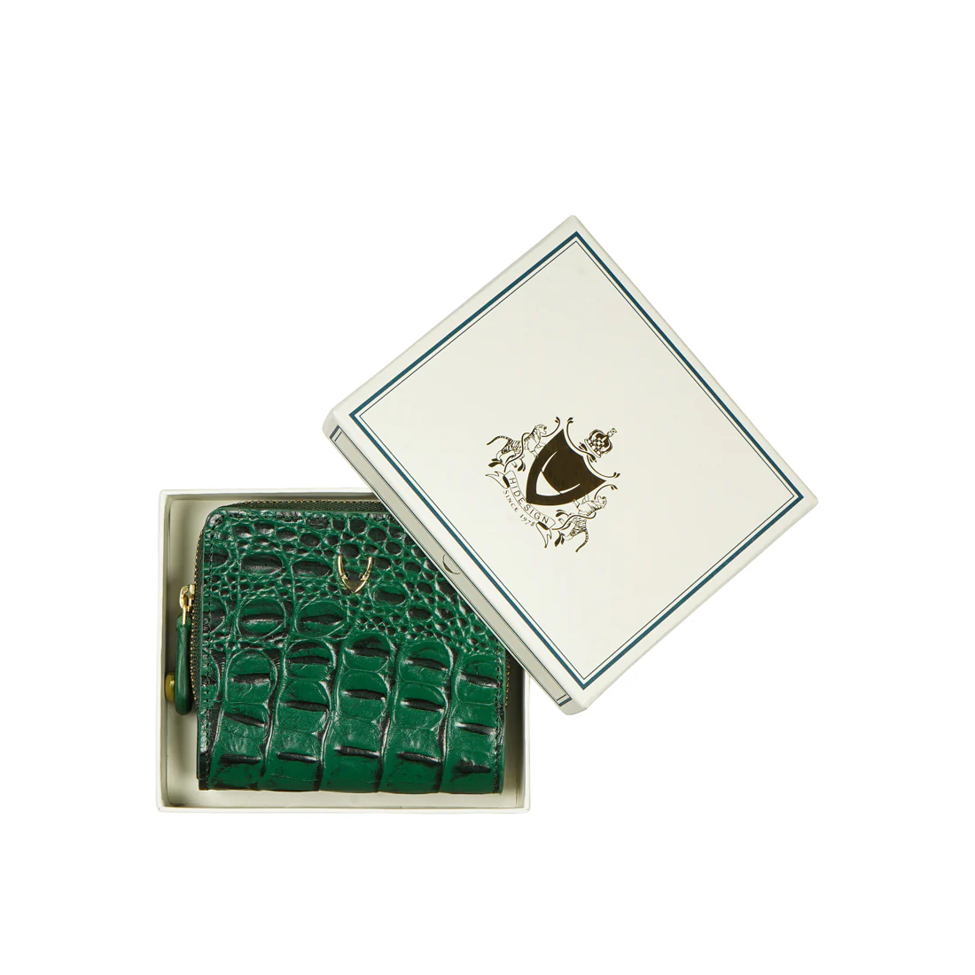 Jeju - W1 Green Leather Bi-Fold Wallet - Image 9