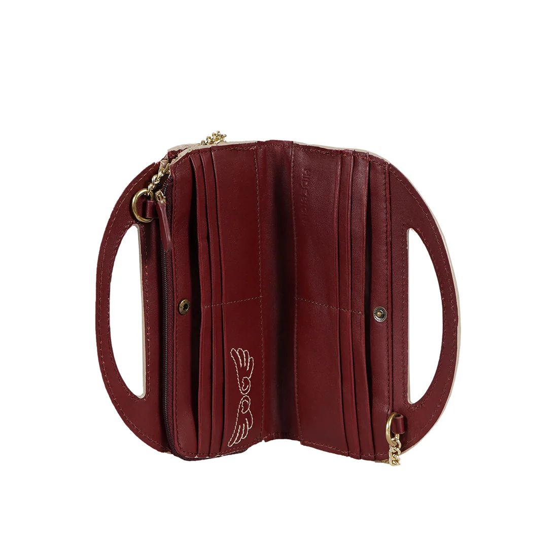 Jeju - W3 Red Leather Sling Wallet - Image 4