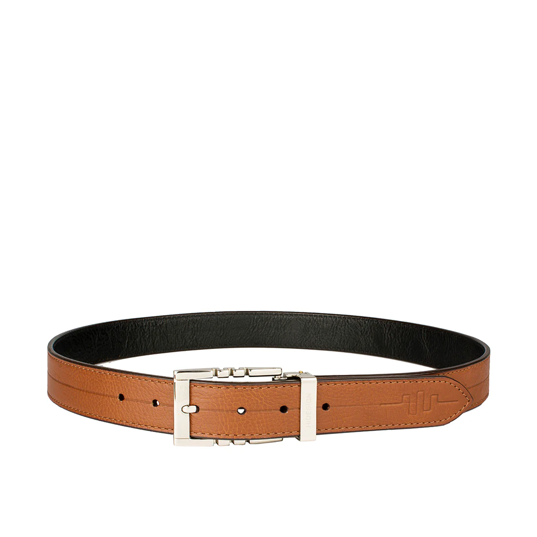 Jene Men's Tan Reversible Leather Belt - Image 2