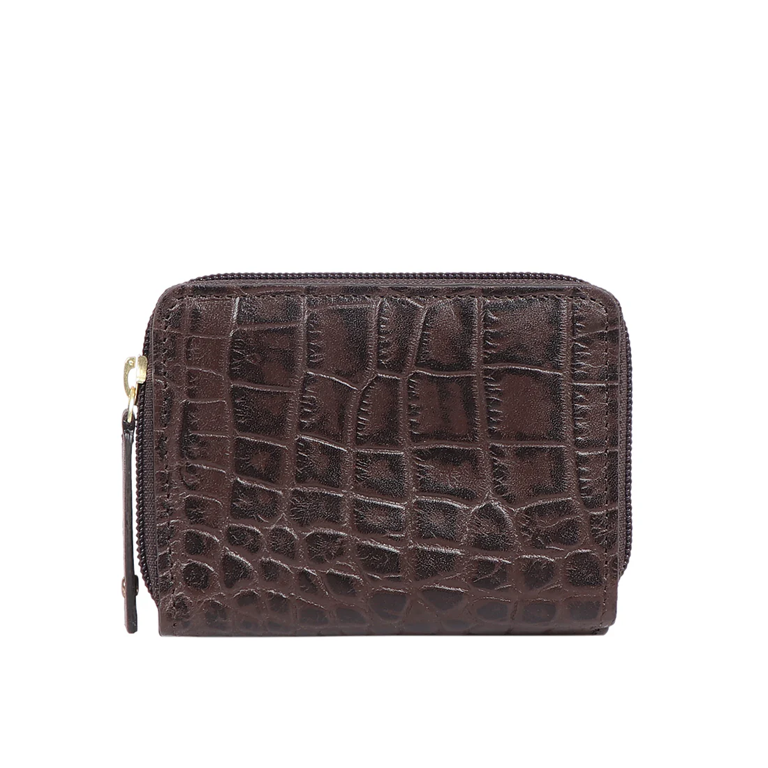 Jewel W1 Brown Leather Zip Around Wallet - Image 6