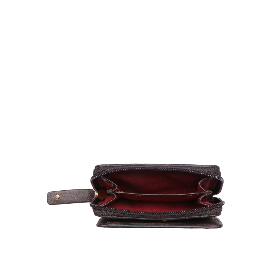 Jewel W1 Brown Leather Zip Around Wallet - Image 8
