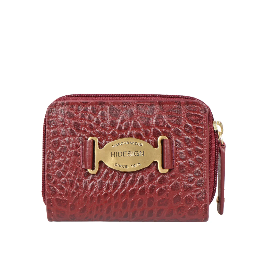 Jewel W1 Red Leather Zip Around Wallet - Image 2