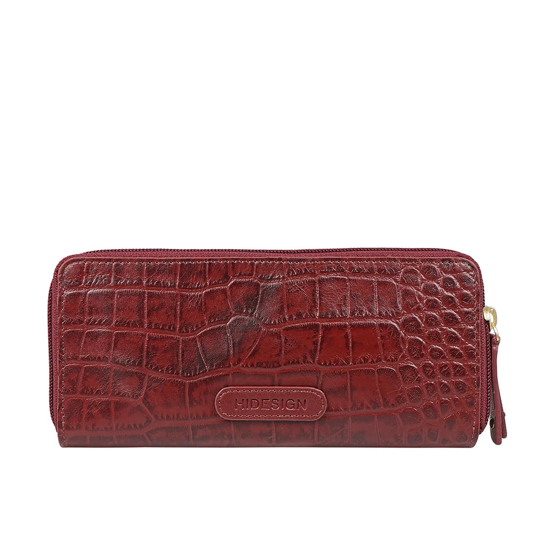 Jewel W2 Red Leather Zip Around Wallet - Image 4