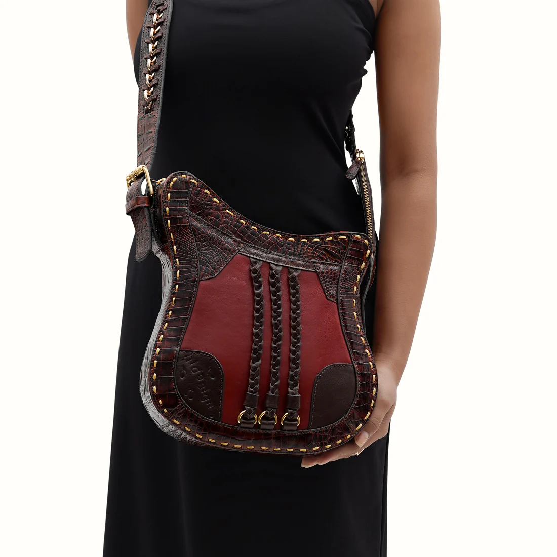 Jimi 01 Brown Leather Crossbody - Image 2