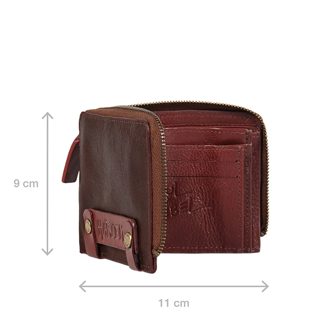 Jimi W1 Tan Leather Bi-Fold Wallet - Image 7