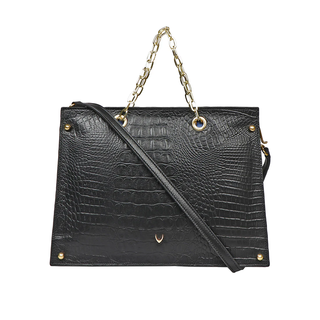 Jitterbug 02 Black Leather Satchel - Image 2