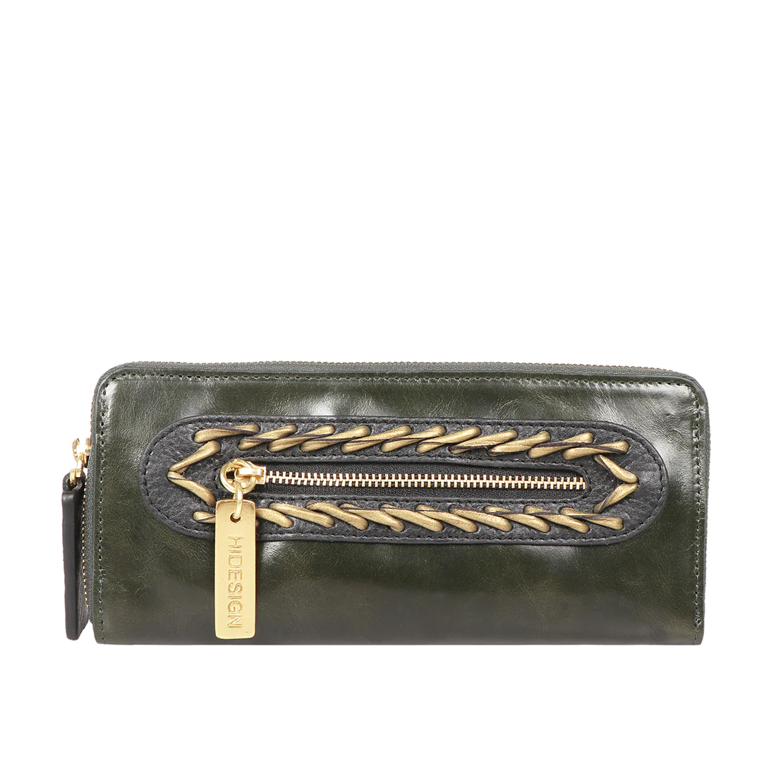 Joan Arc W1 Green Leather Pouch - Image 2