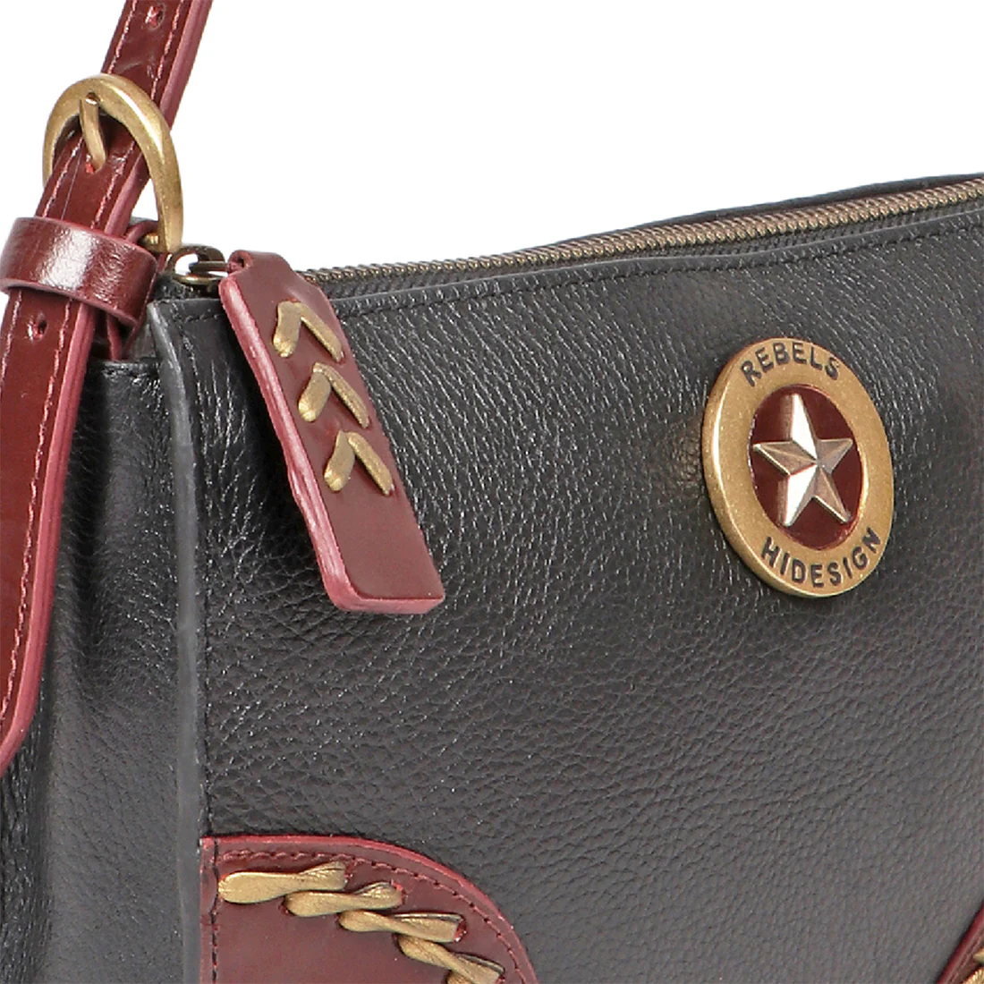Joan Arc W3 Black Leather Clutch Wallet - Image 6